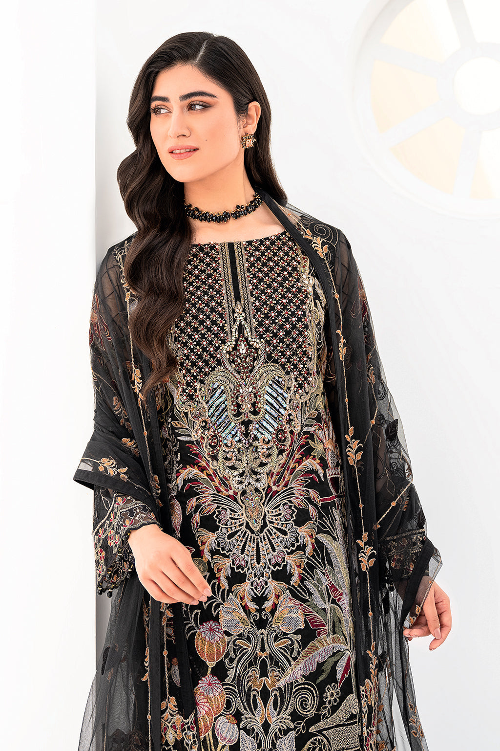 Ramsha | Minhal Organza Collection | M-803 -  Ramsha Formal - Original Designer Dress - House of Maryam