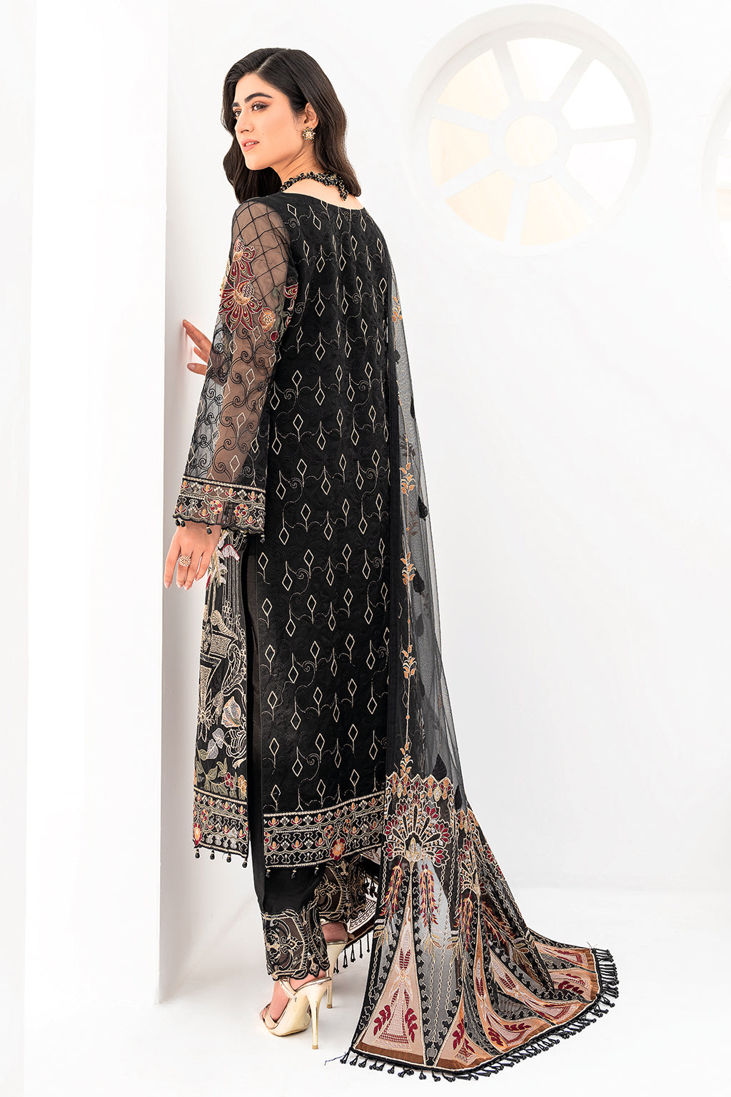 Ramsha | Minhal Organza Collection | M-803 -  Ramsha Formal - Original Designer Dress - House of Maryam