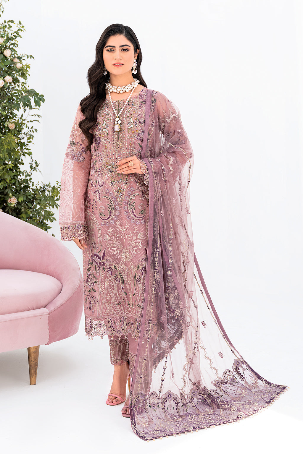 Ramsha | Minhal Organza Collection | M-804 -  Ramsha Formal - Original Designer Dress - House of Maryam