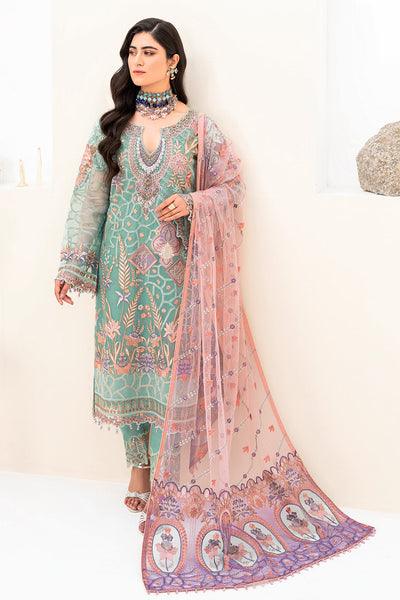 Ramsha | Minhal Organza Collection | M-807 -  Ramsha Formal - Original Designer Dress - House of Maryam