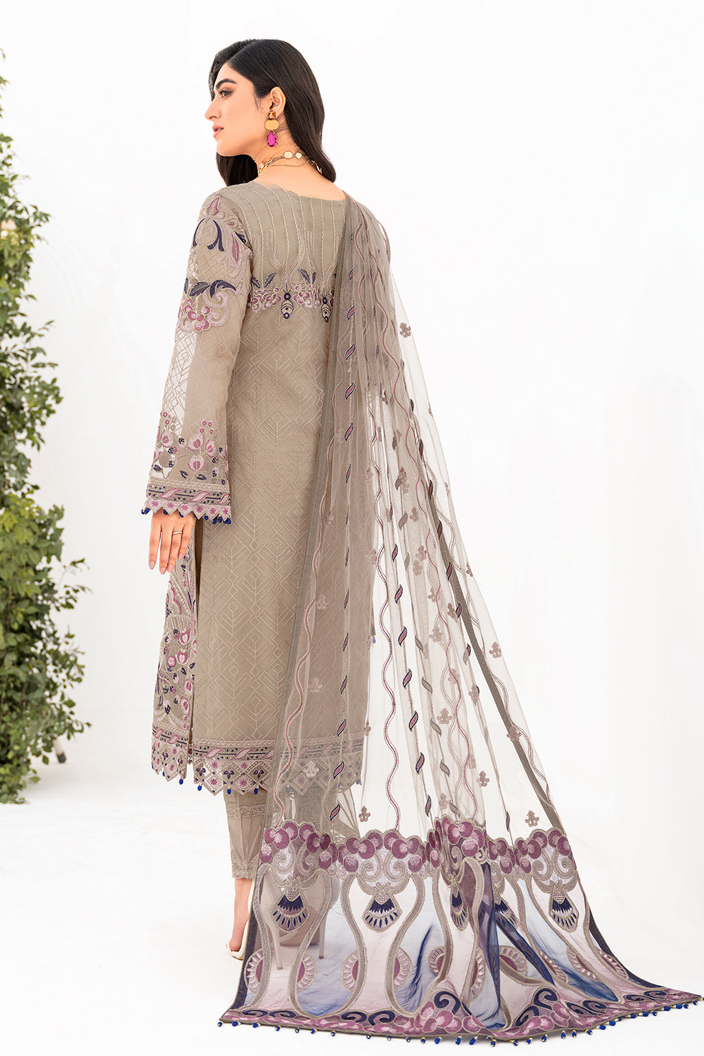 Ramsha | Minhal Organza Collection | M-809 by Designer Ramsha - House of Maryam - Pakistani Designer Ethnic Wear in {{ shop.shopifyCountryName }}