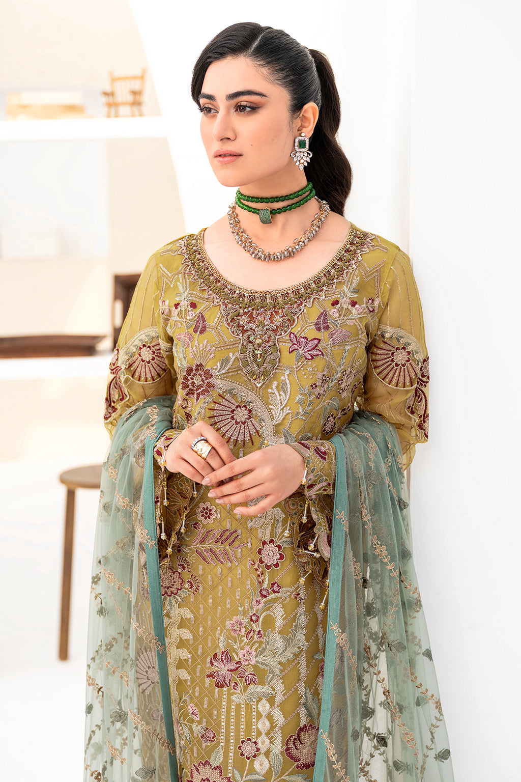 Ramsha | Minhal Organza Collection | M-805 -  Ramsha Formal - Original Designer Dress - House of Maryam