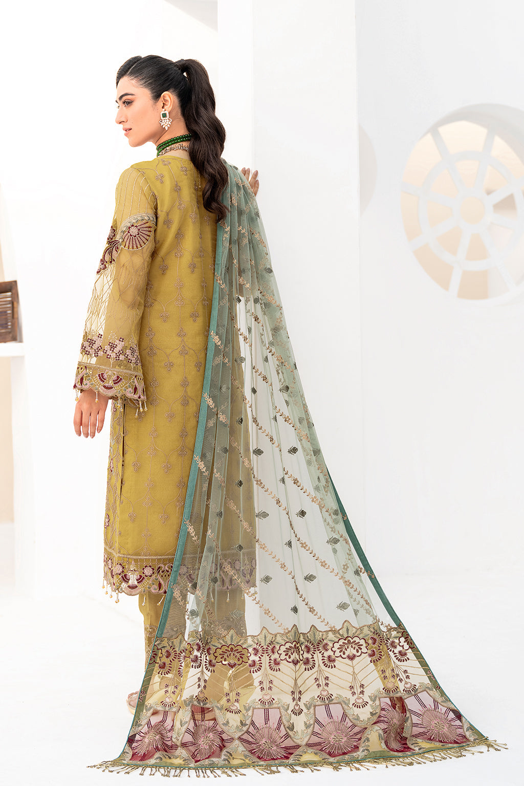 Ramsha | Minhal Organza Collection | M-805 -  Ramsha Formal - Original Designer Dress - House of Maryam