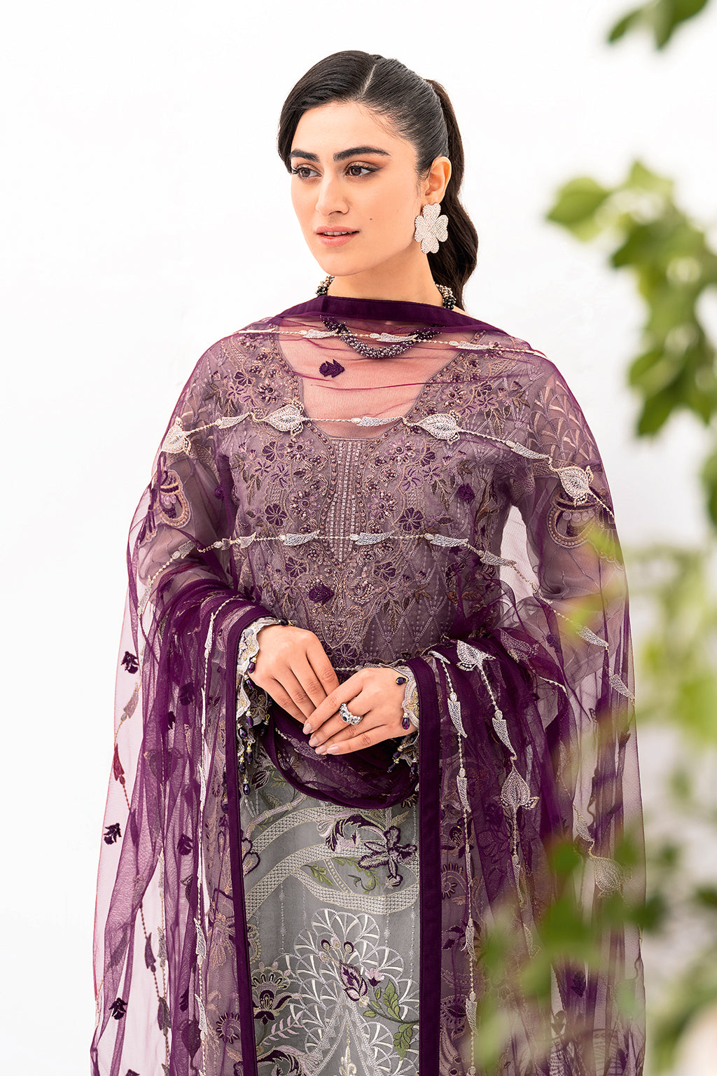 Ramsha | Minhal Organza Collection | M-801 -  Ramsha Formal - Original Designer Dress - House of Maryam
