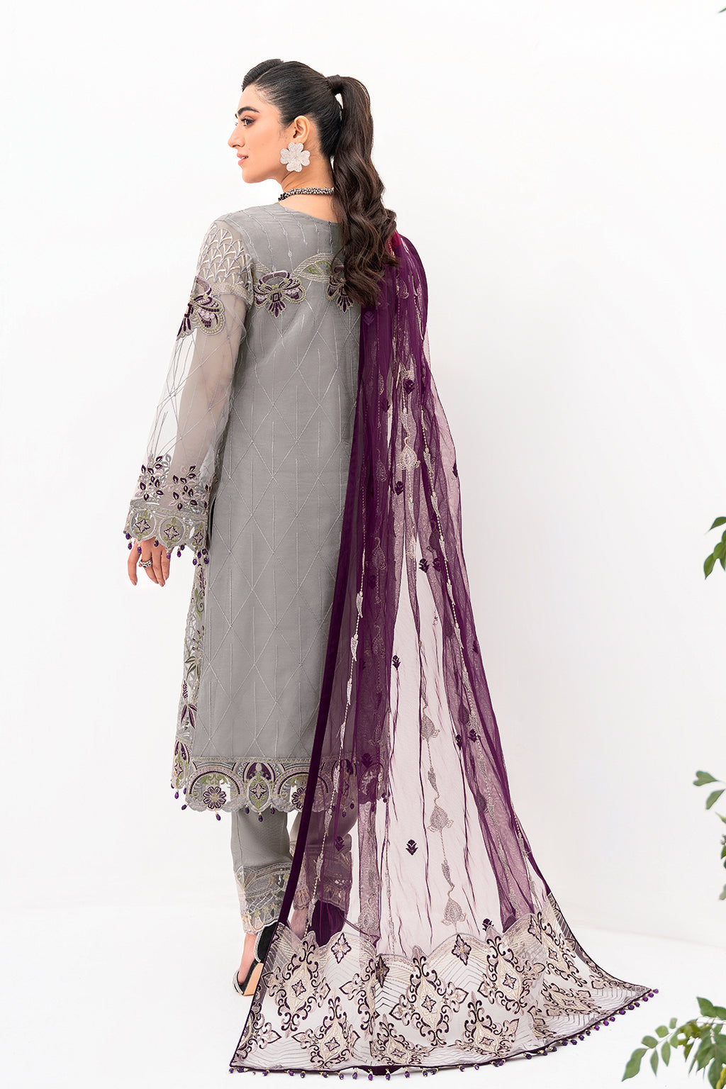 Ramsha | Minhal Organza Collection | M-801 -  Ramsha Formal - Original Designer Dress - House of Maryam