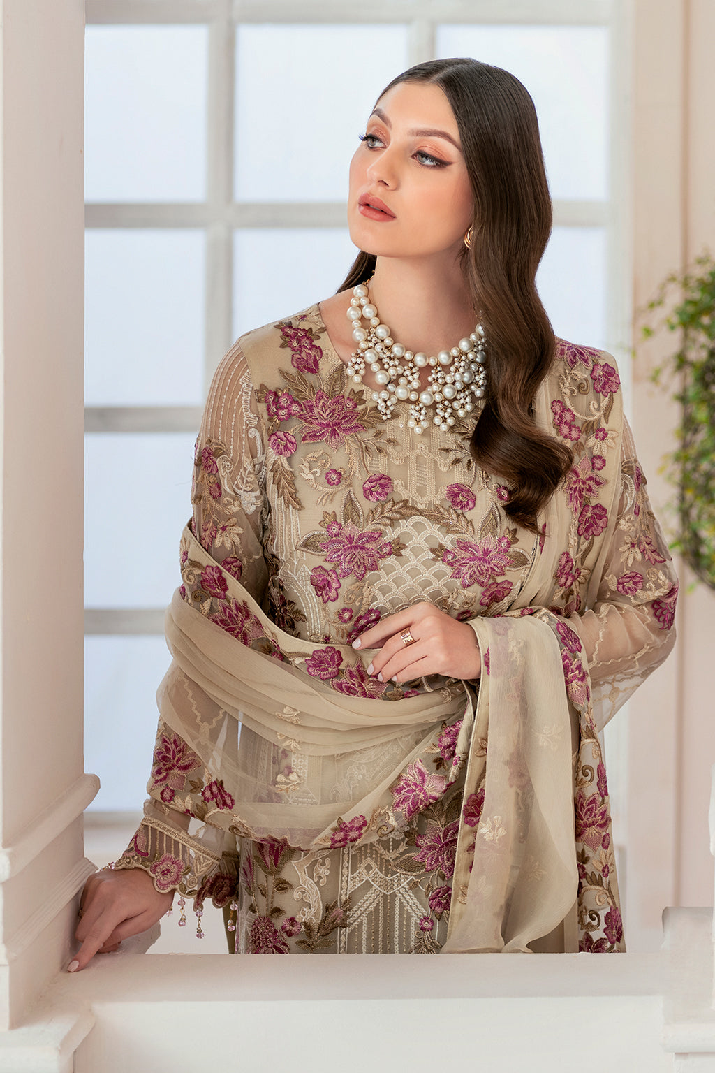 Ramsha | Rangoon Chiffon Collection 24 | D-909 by Designer Ramsha - House of Maryam - Pakistani Designer Ethnic Wear in {{ shop.shopifyCountryName }}