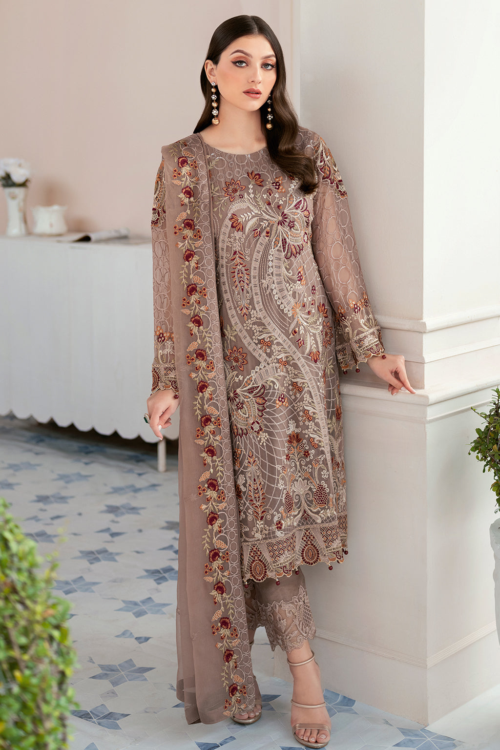 Ramsha | Rangoon Chiffon Collection 24 | D-905 -  Ramsha Formal - Original Designer Dress - House of Maryam