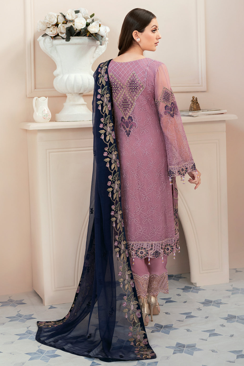 Ramsha | Rangoon Chiffon Collection 24 | D-910 -  Ramsha Formal - Original Designer Dress - House of Maryam