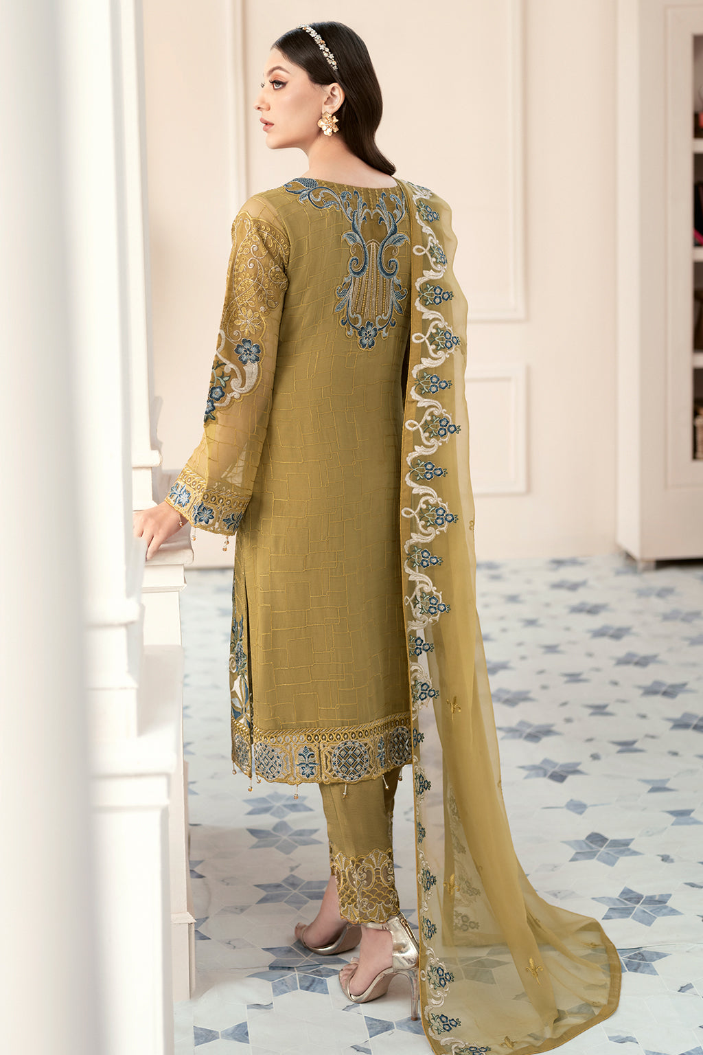 Ramsha | Rangoon Chiffon Collection 24 | D-903 by Designer Ramsha - House of Maryam - Pakistani Designer Ethnic Wear in {{ shop.shopifyCountryName }}