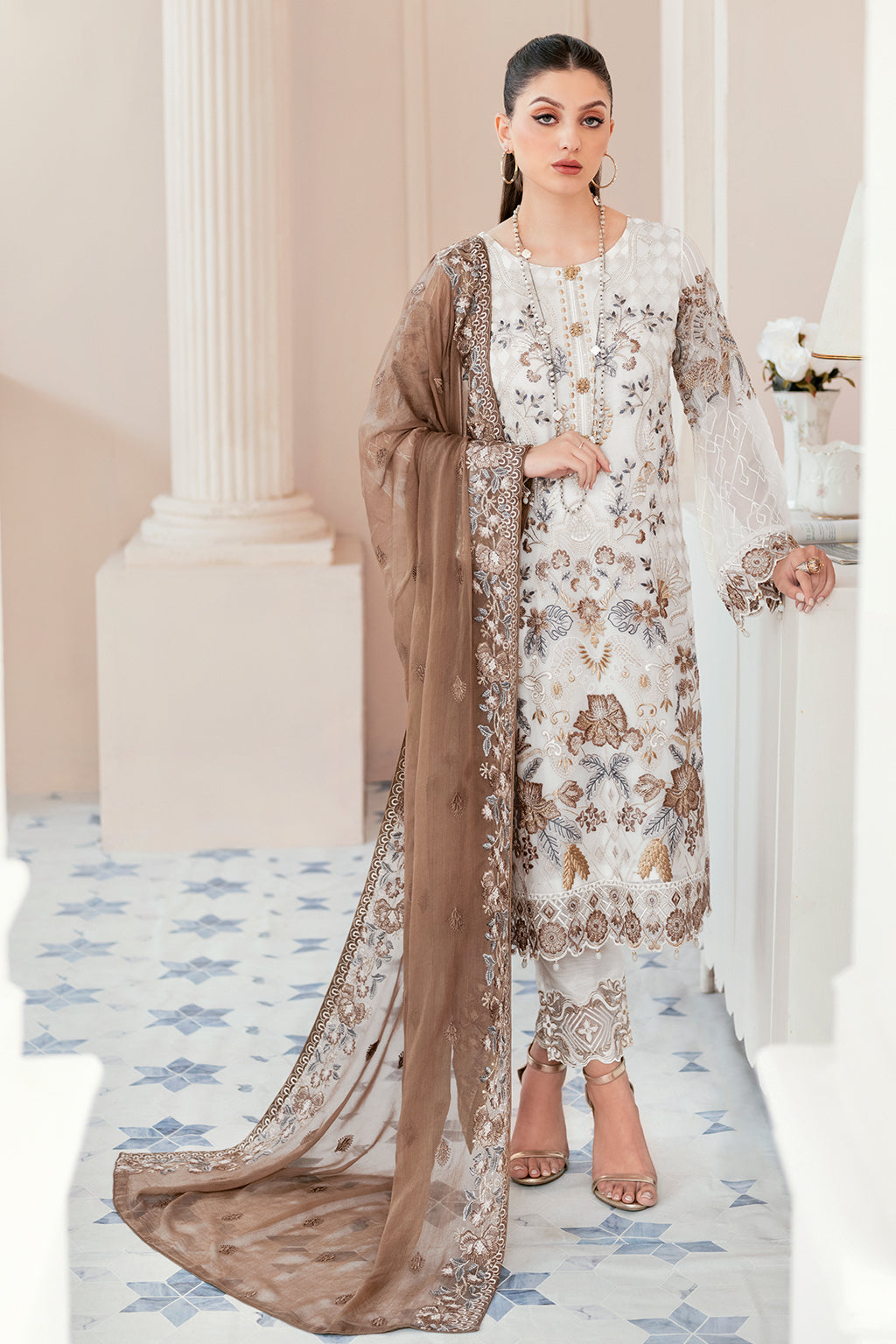 Ramsha | Rangoon Chiffon Collection 24 | D-911 -  Ramsha Formal - Original Designer Dress - House of Maryam