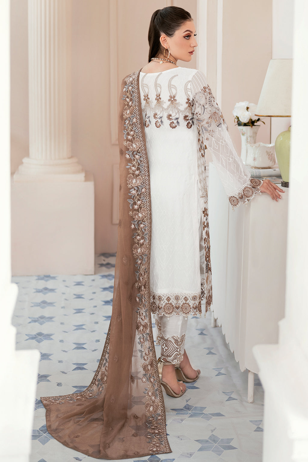 Ramsha | Rangoon Chiffon Collection 24 | D-911 -  Ramsha Formal - Original Designer Dress - House of Maryam