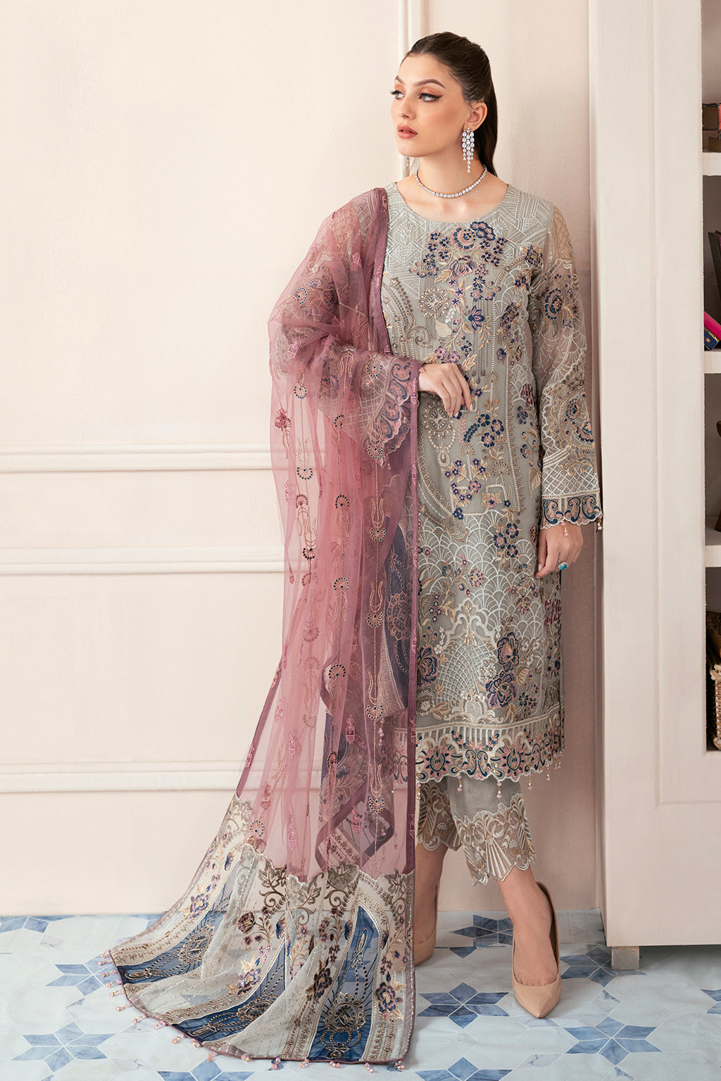 Ramsha | Rangoon Chiffon Collection 24 | D-907 -  Ramsha Formal - Original Designer Dress - House of Maryam