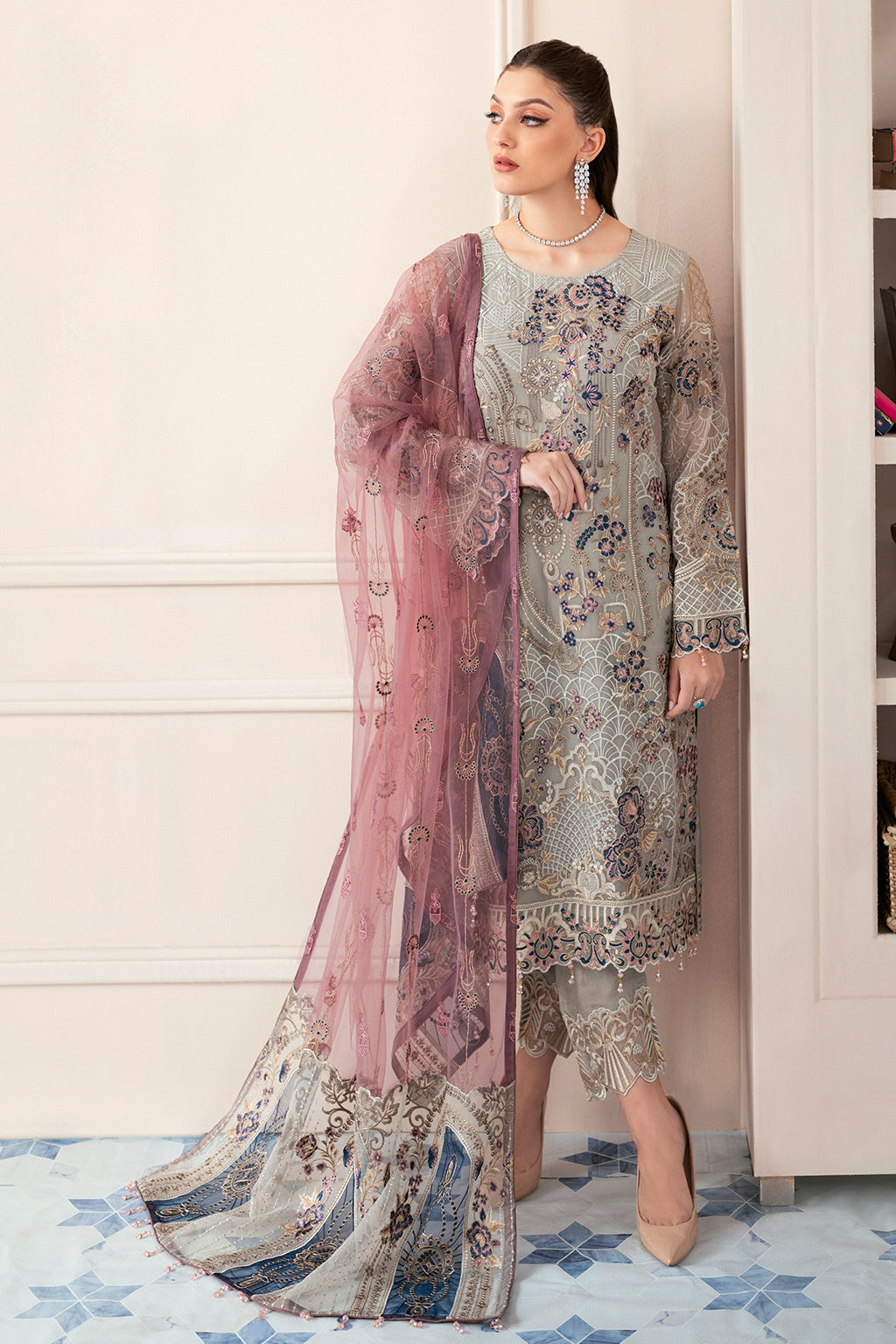 Ramsha | Rangoon Chiffon Collection 24 | D-907 by Designer Ramsha - House of Maryam - Pakistani Designer Ethnic Wear in {{ shop.shopifyCountryName }}