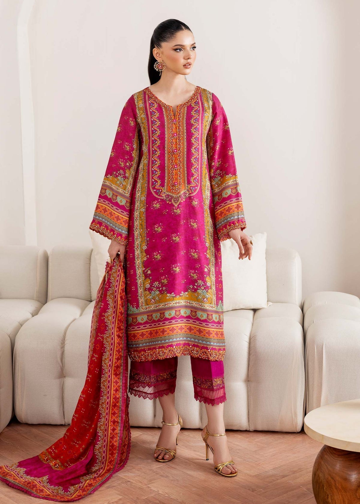 Kanwal Malik | Rosalia Silk Eid 25 | Sylvie -  Kanwal Malik Ladies Clothes - Original Designer Dress - House of Maryam