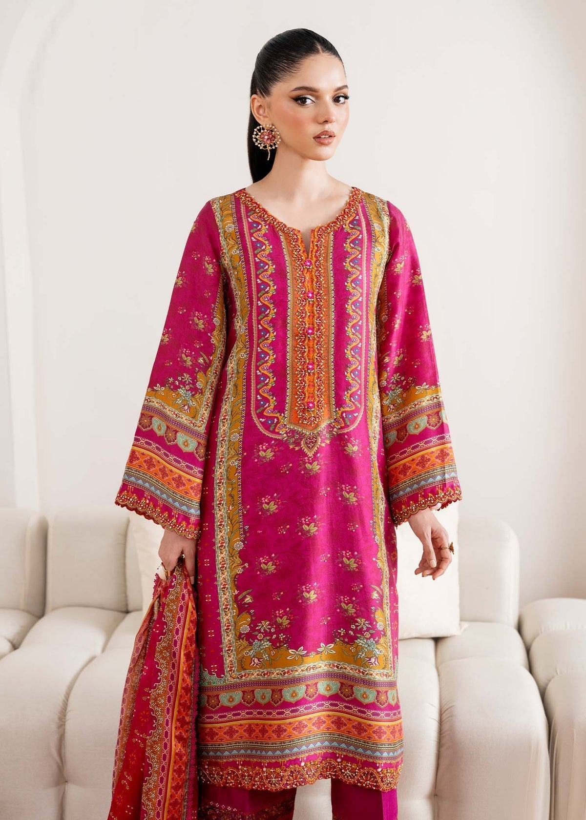 Kanwal Malik | Rosalia Silk Eid 25 | Sylvie -  Kanwal Malik Ladies Clothes - Original Designer Dress - House of Maryam