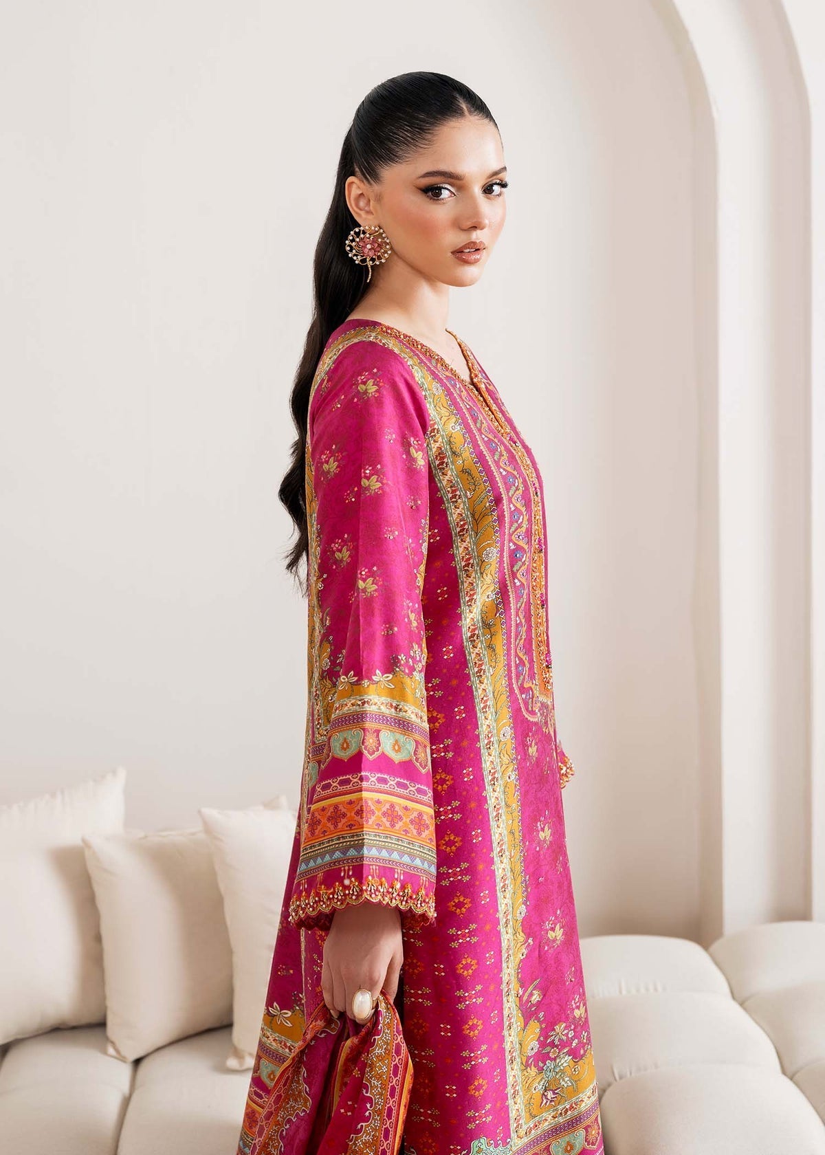 Kanwal Malik | Rosalia Silk Eid 25 | Sylvie -  Kanwal Malik Ladies Clothes - Original Designer Dress - House of Maryam