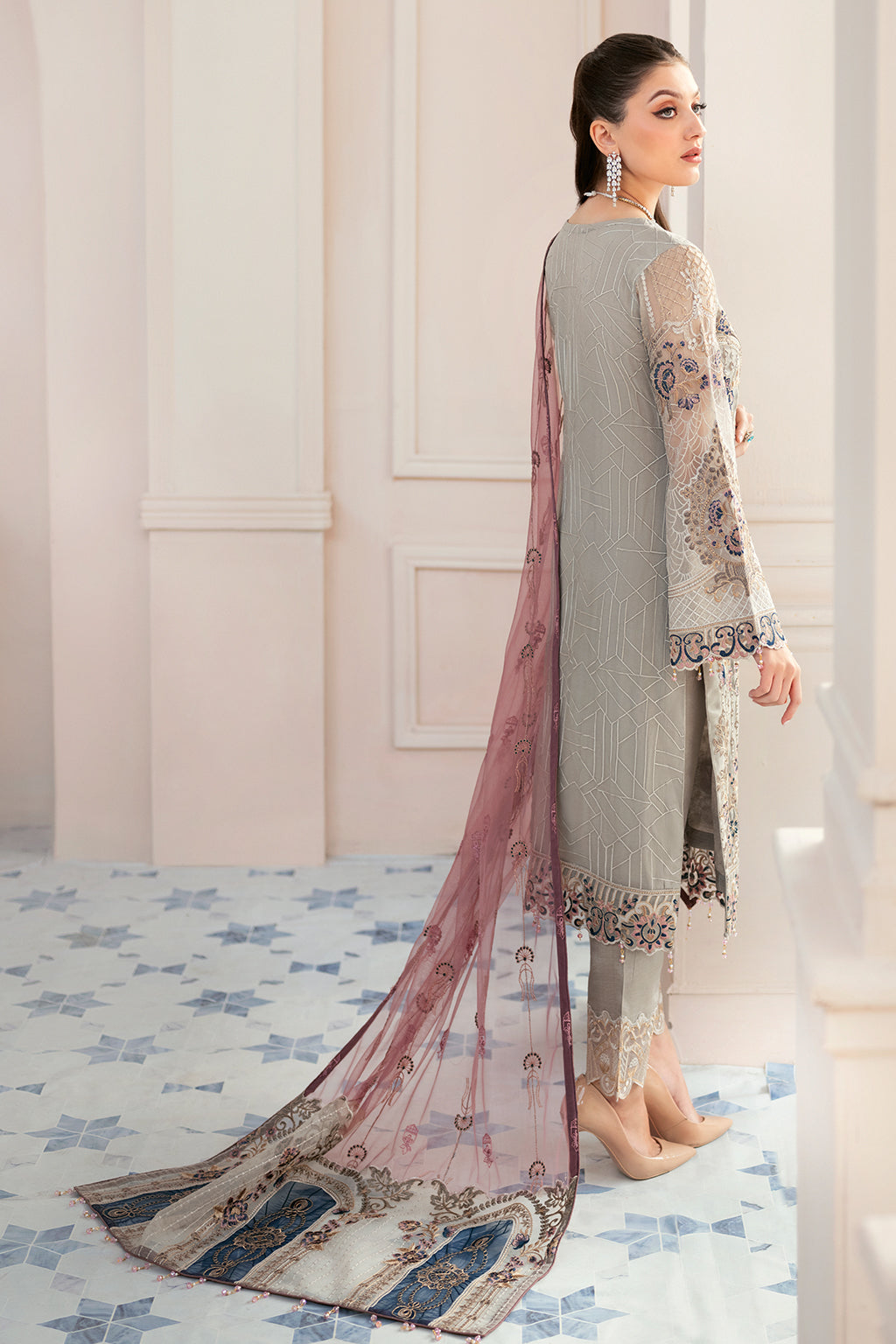 Ramsha | Rangoon Chiffon Collection 24 | D-907 by Designer Ramsha - House of Maryam - Pakistani Designer Ethnic Wear in {{ shop.shopifyCountryName }}