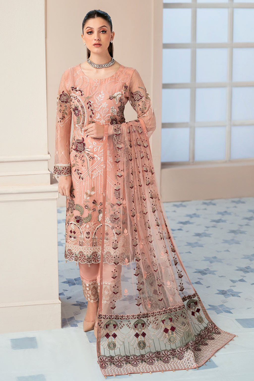 Ramsha | Rangoon Chiffon Collection 24 | D-901 -  Ramsha Formal - Original Designer Dress - House of Maryam