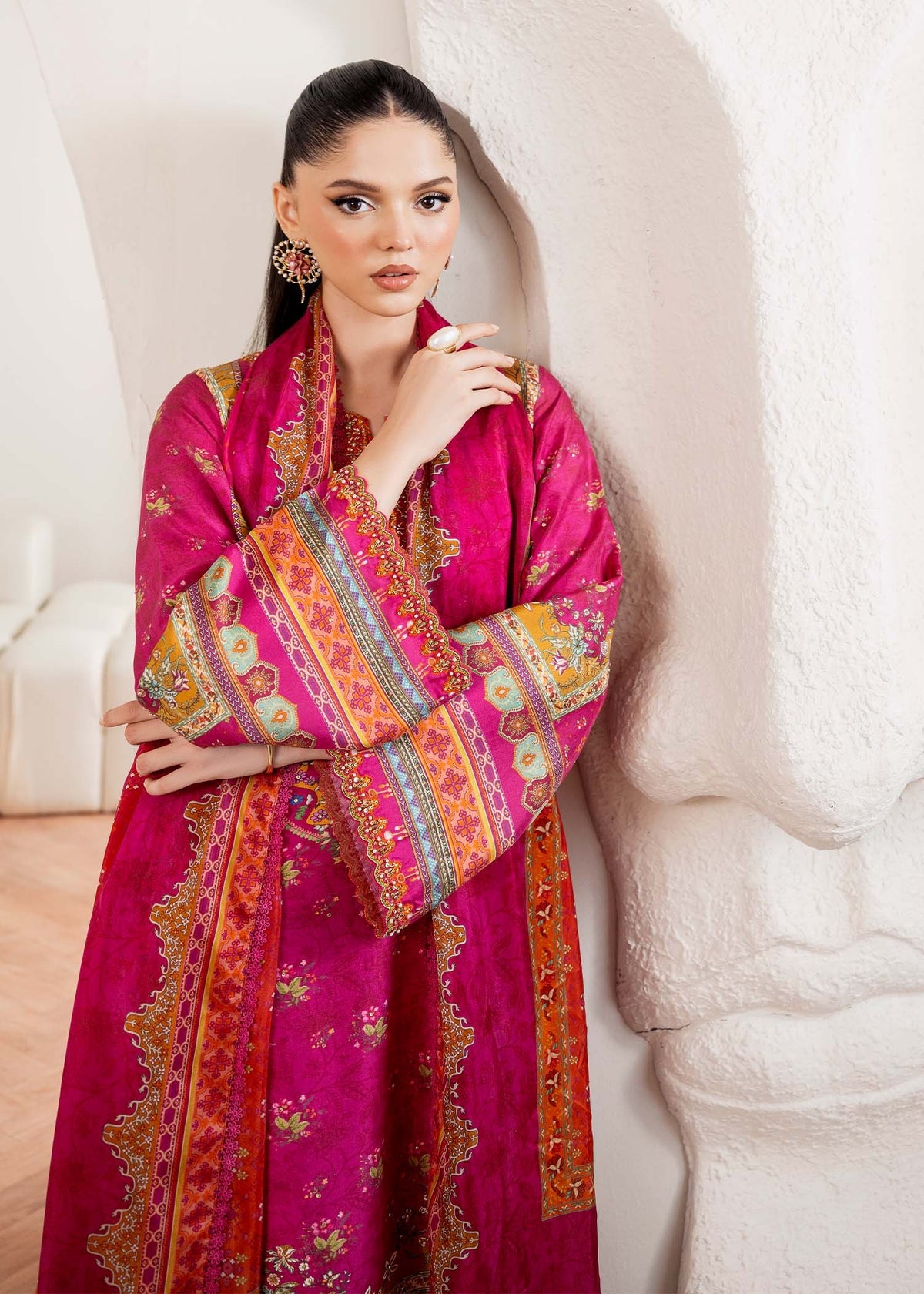 Kanwal Malik | Rosalia Silk Eid 25 | Sylvie -  Kanwal Malik Ladies Clothes - Original Designer Dress - House of Maryam