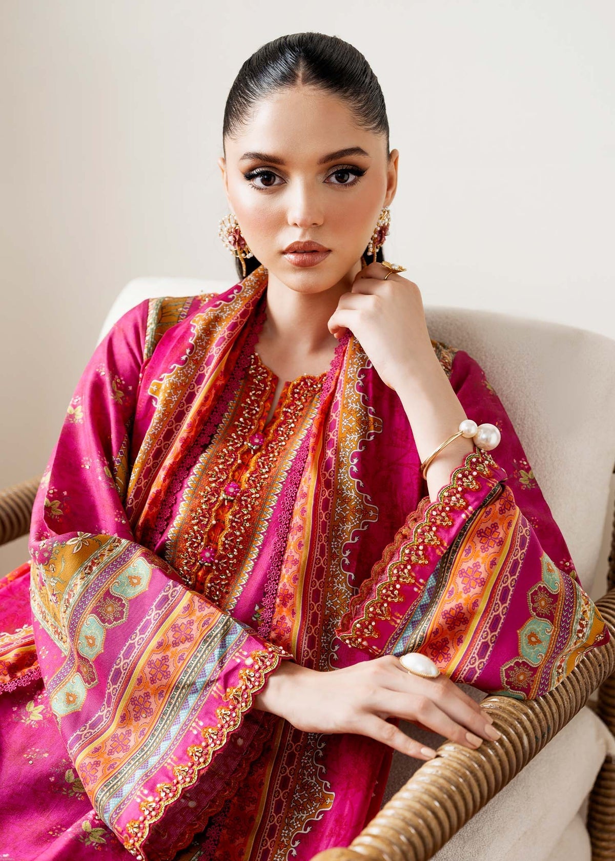 Kanwal Malik | Rosalia Silk Eid 25 | Sylvie -  Kanwal Malik Ladies Clothes - Original Designer Dress - House of Maryam