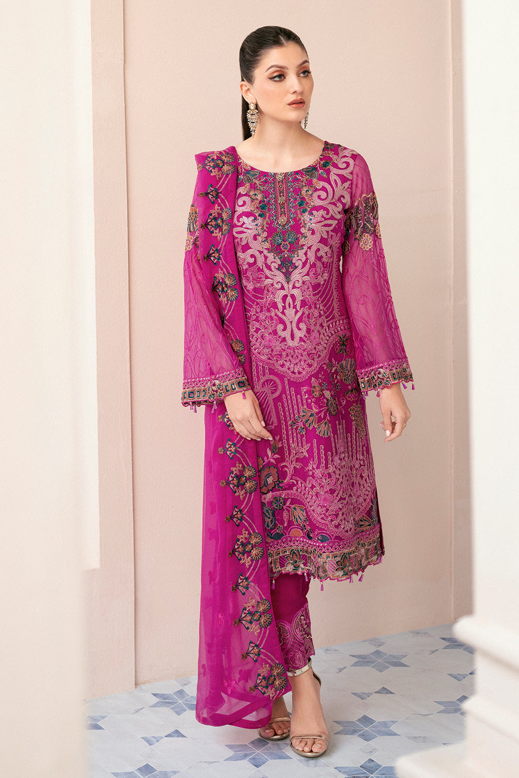 Ramsha | Rangoon Chiffon Collection 24 | D-912 -  Ramsha Formal - Original Designer Dress - House of Maryam