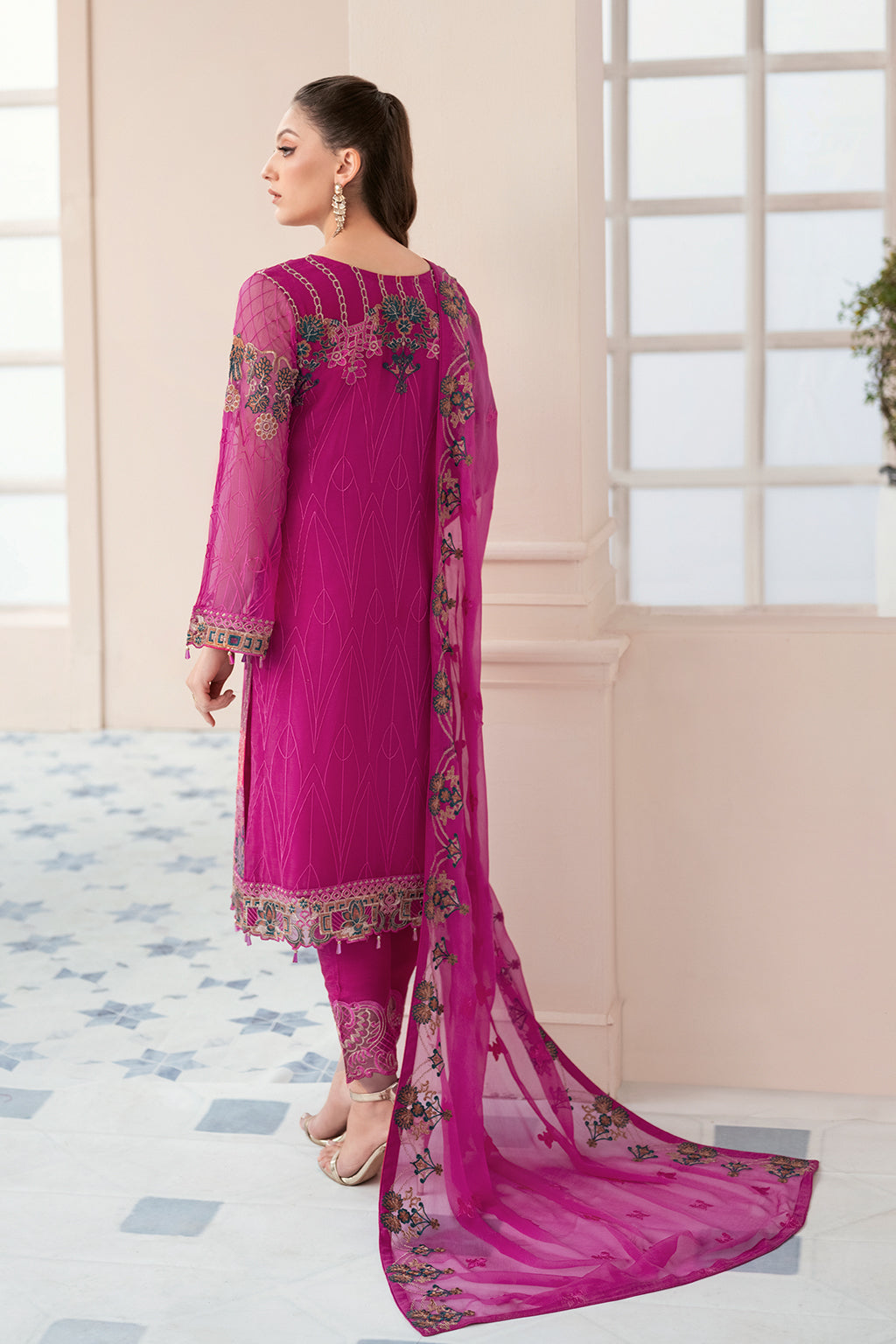 Ramsha | Rangoon Chiffon Collection 24 | D-912 -  Ramsha Formal - Original Designer Dress - House of Maryam