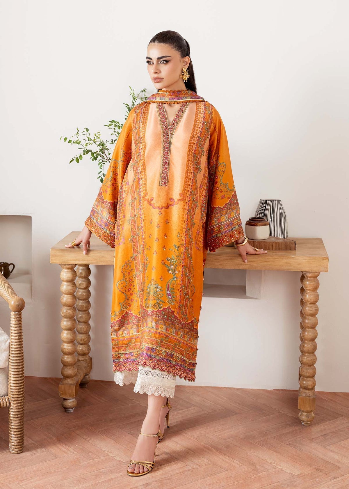 Kanwal Malik | Rosalia Silk Eid 25 | Kira -  Kanwal Malik Ladies Clothes - Original Designer Dress - House of Maryam
