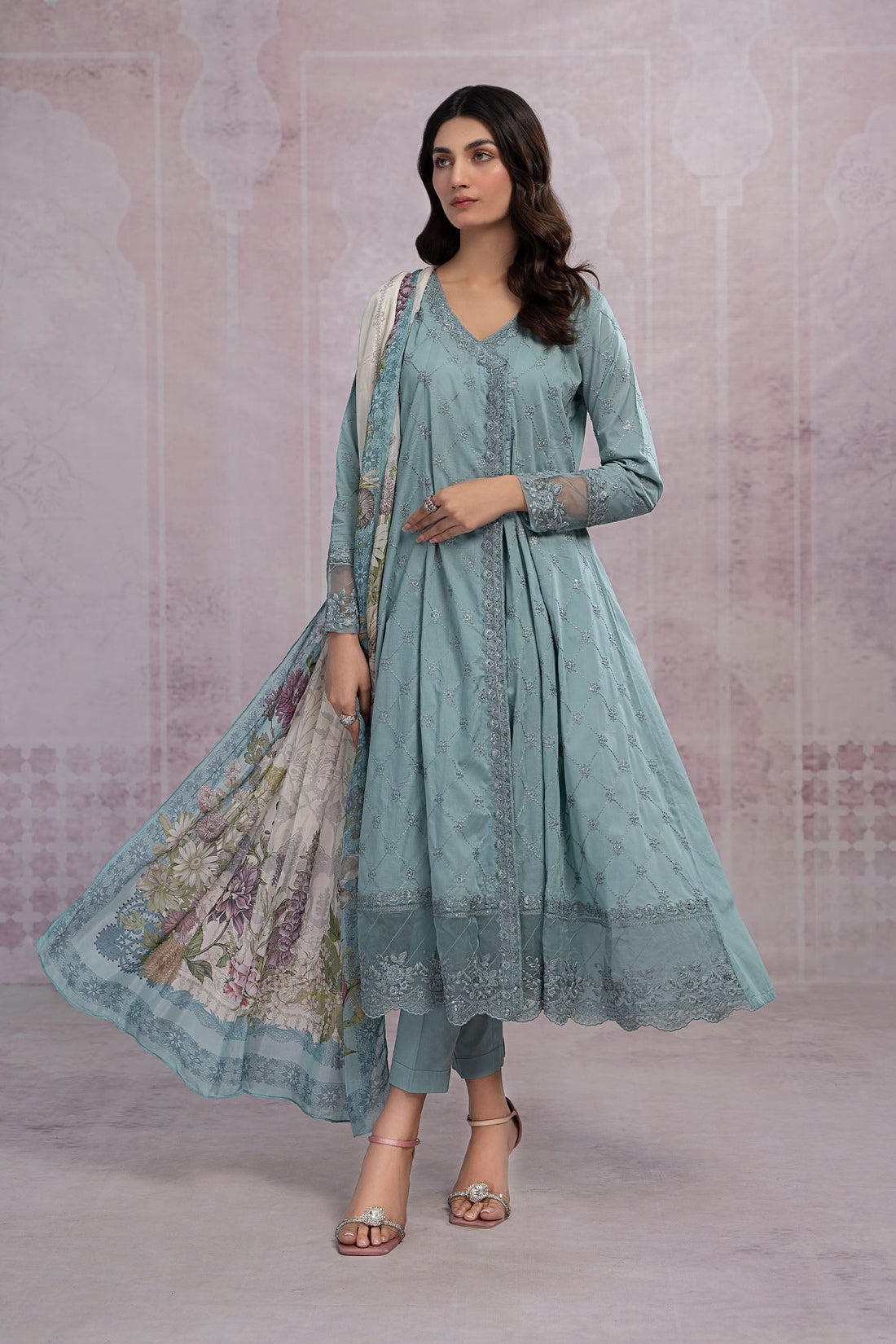Maira B | Ready to Wear | DW-EF23-23R1 -  Maria B Luxury Pret -  House of Maryam