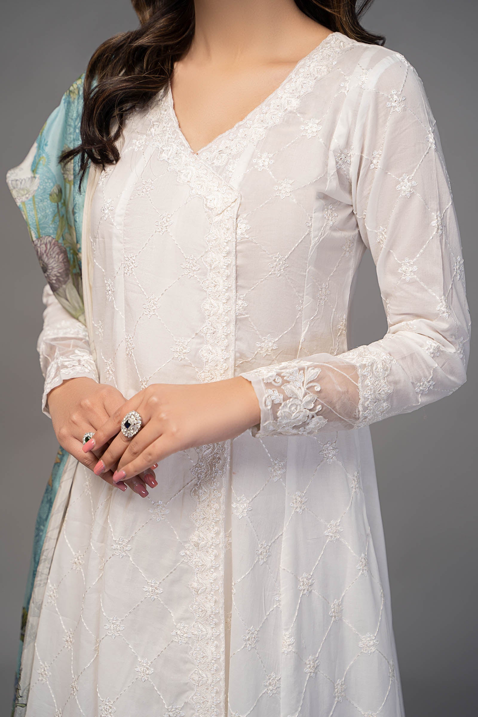 Maira B | Ready to Wear | DW-EF23-23R1 -  Maria B Luxury Pret -  House of Maryam