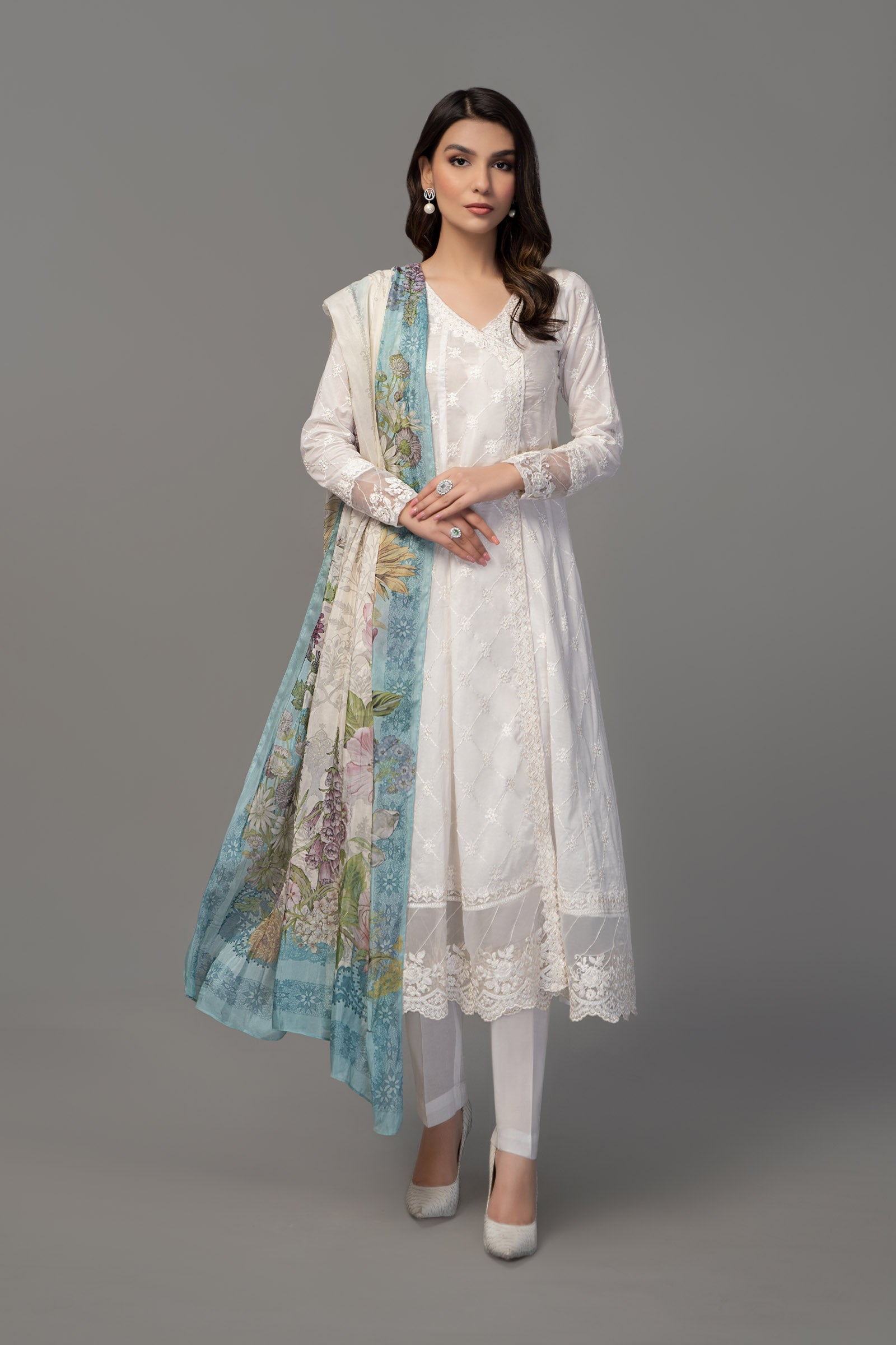 Maira B | Ready to Wear | DW-EF23-23R1 -  Maria B Luxury Pret -  House of Maryam