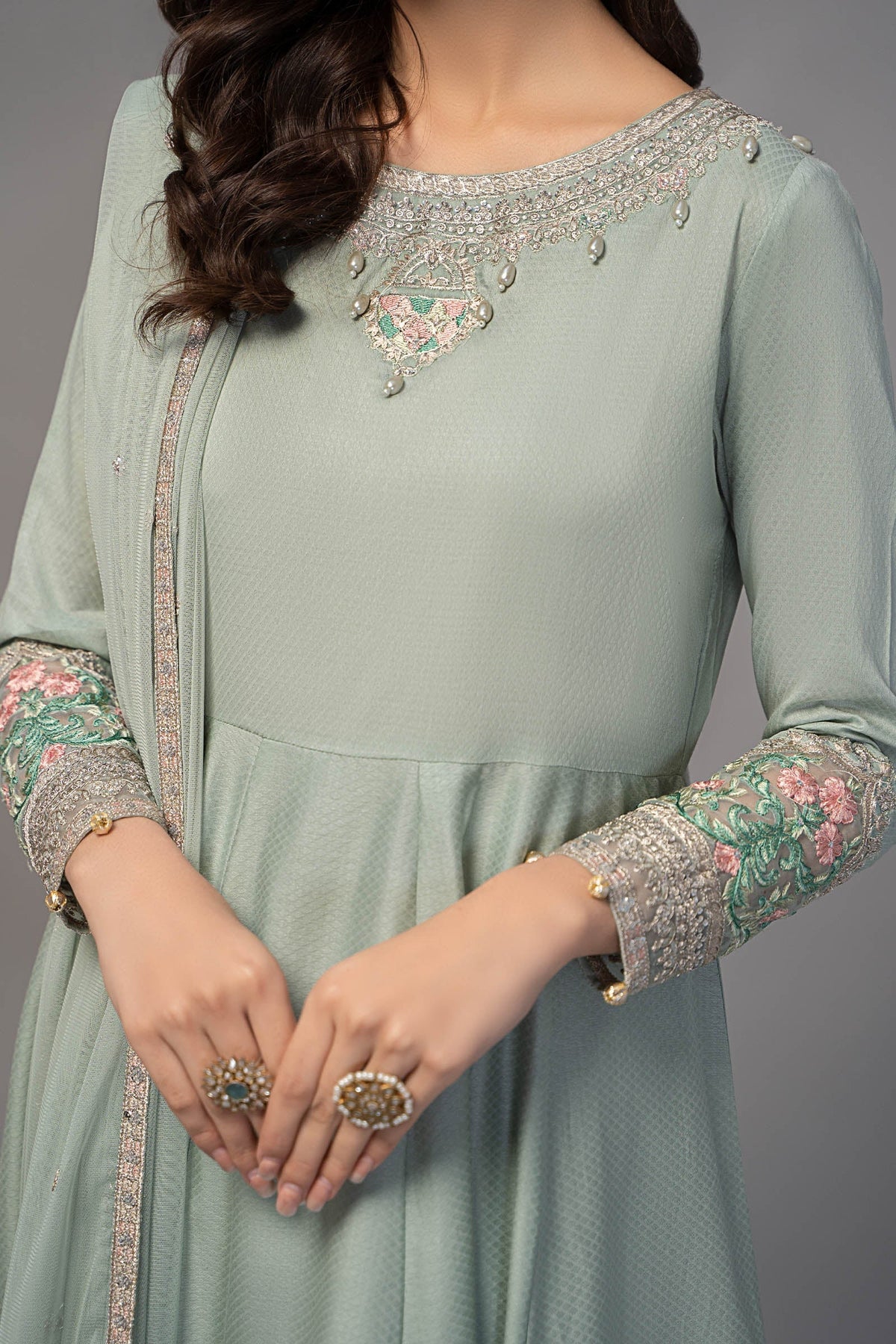 Maria B | Luxury Pret 25 | DW-EF23-38R1 -  Maria B Ladies Clothes - Original Designer Dress - House of Maryam