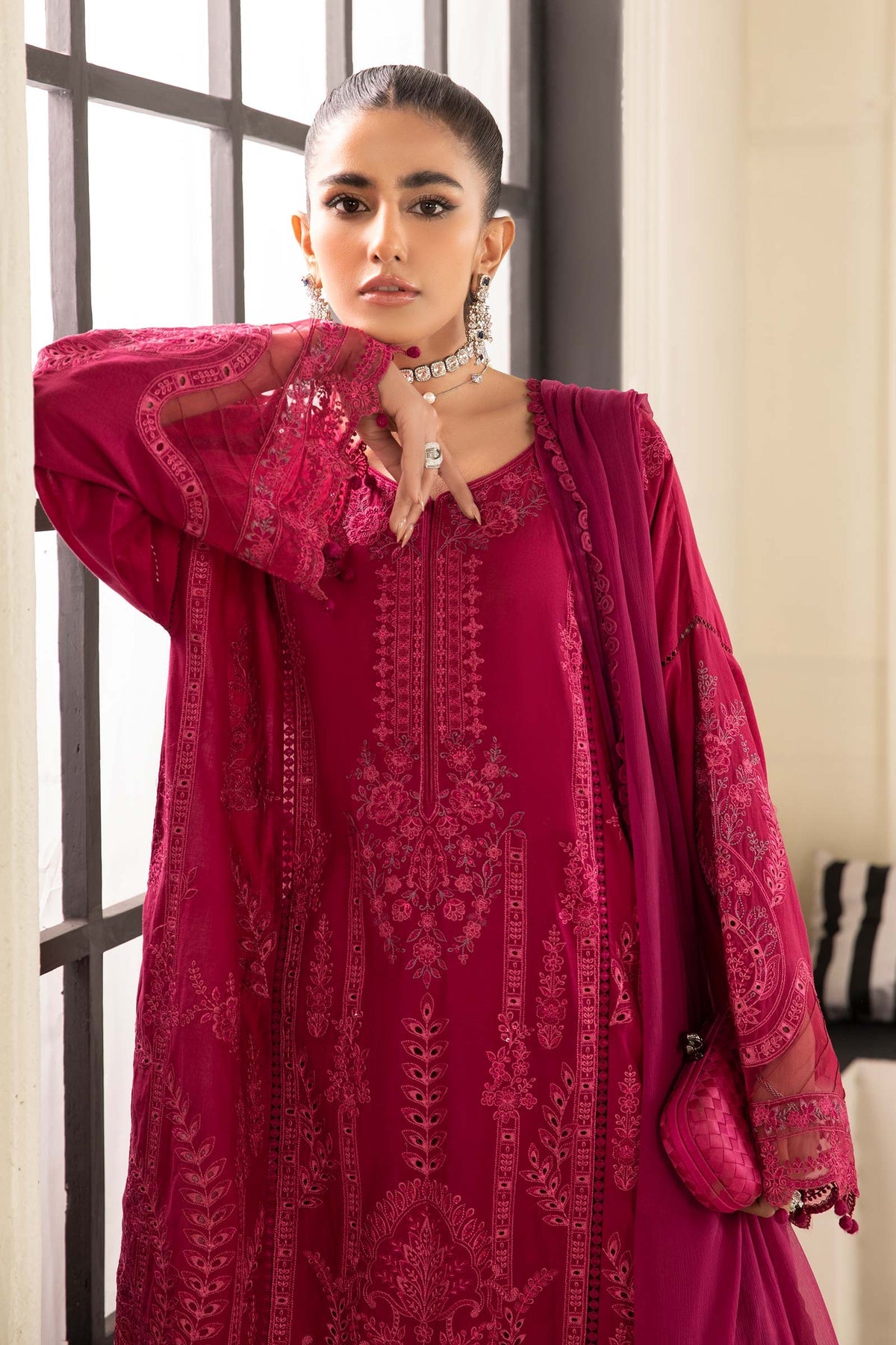 Maria B | Casual Pret 2024 |DW-EF24-02 -  Maria B Casuals - Original Designer Dress - House of Maryam