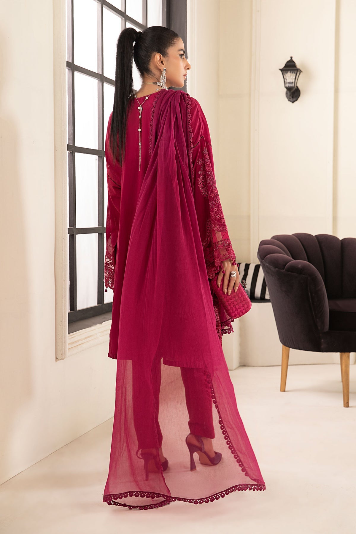 Maria B | Casual Pret 2024 |DW-EF24-02 -  Maria B Casuals - Original Designer Dress - House of Maryam