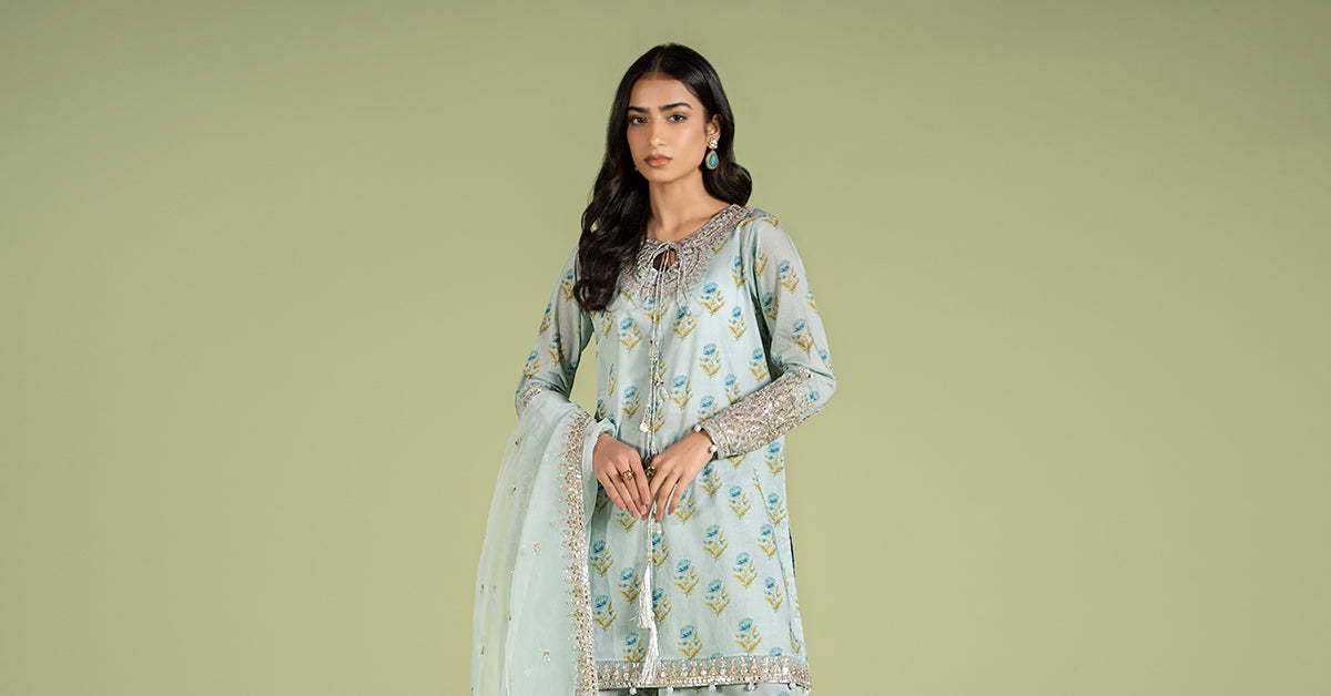 Maria B | Casual Pret 2024 | DW-EF24-14 -  Maria B Casuals - Original Designer Dress - House of Maryam