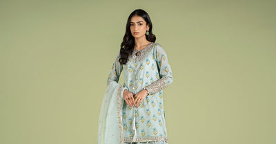 Maria B | Casual Pret 2024 | DW-EF24-14 -  Maria B Casuals - Original Designer Dress - House of Maryam