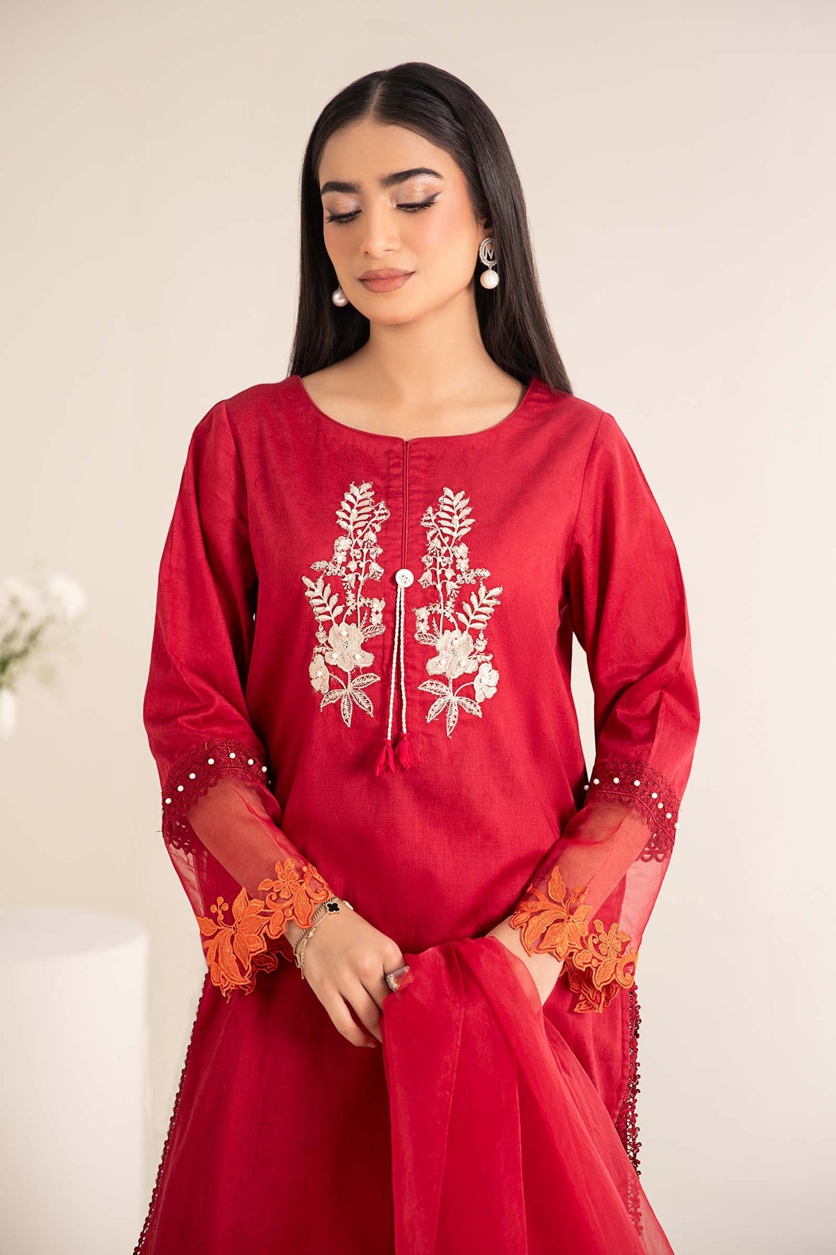 Maria B | Casual Pret 25 | DW-EF25-15 -  Maria B Ladies Clothes - Original Designer Dress - House of Maryam