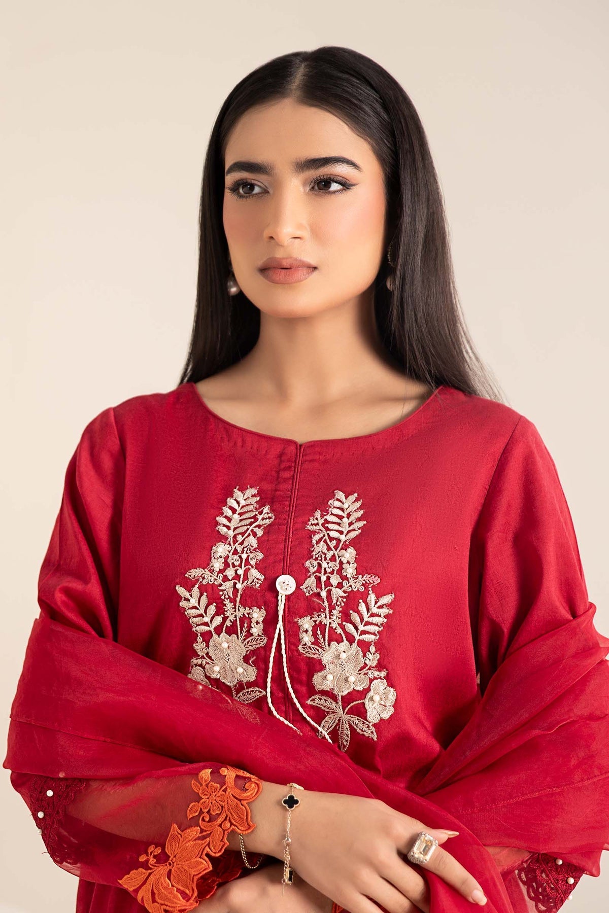 Maria B | Casual Pret 25 | DW-EF25-15 -  Maria B Ladies Clothes - Original Designer Dress - House of Maryam