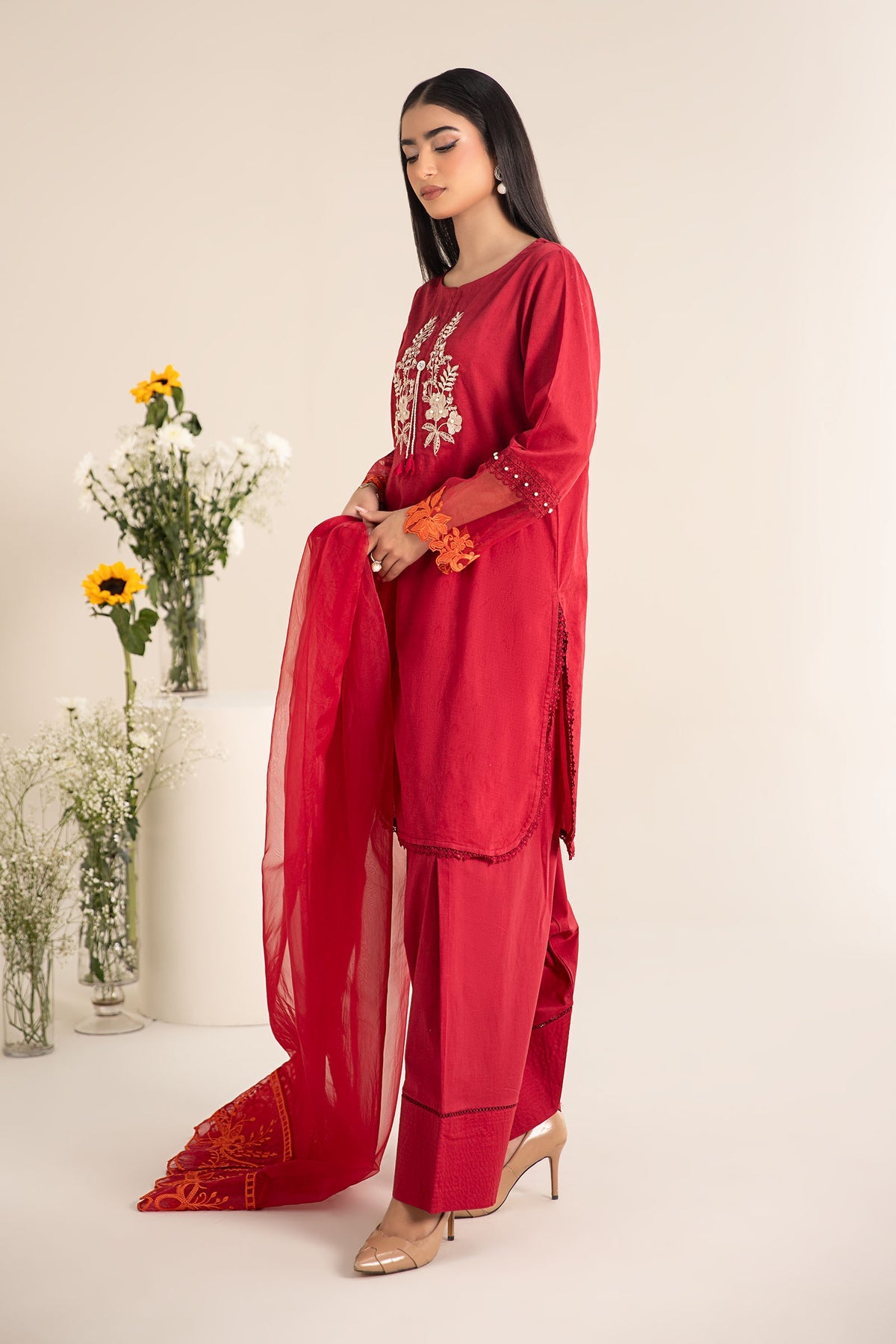 Maria B | Casual Pret 25 | DW-EF25-15 -  Maria B Ladies Clothes - Original Designer Dress - House of Maryam