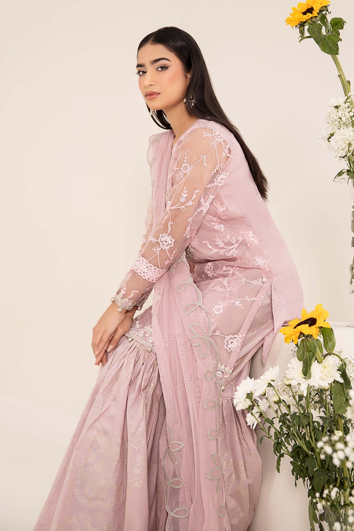 Maria B | Casual Pret 25 | DW-EF25-17 -  Maria B Ladies Clothes - Original Designer Dress - House of Maryam