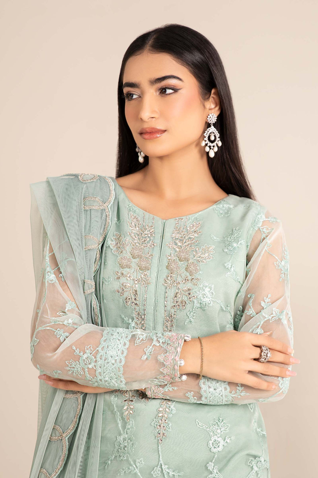 Maira B | Ready to Wear | DW-EF25-17 -  Maria B Luxury Pret -  House of Maryam