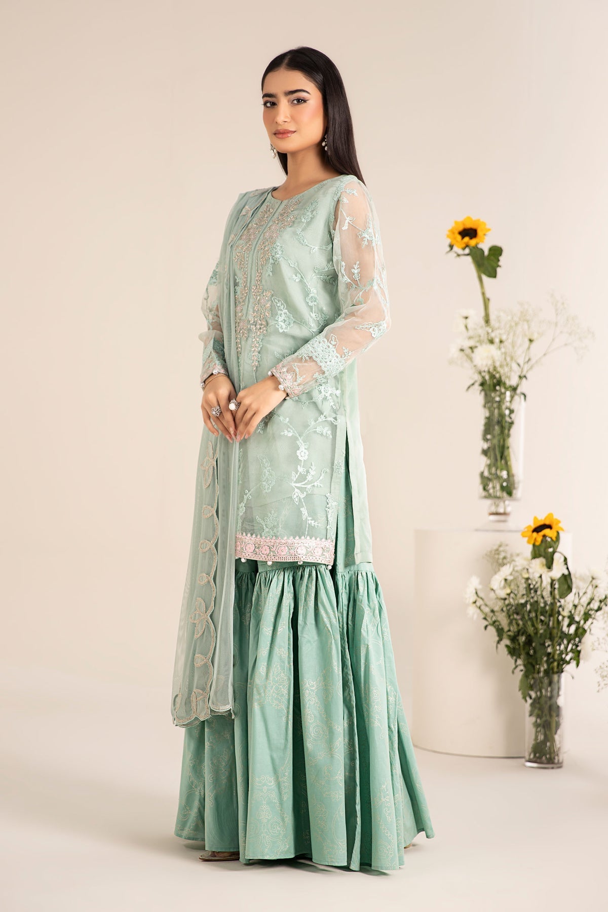 Maria B | Casual Pret 25 | DW-EF25-17 -  Maria B Ladies Clothes - Original Designer Dress - House of Maryam