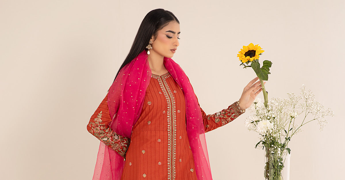 Maira B | Ready to Wear | DW-EF25-21 -  Maria B Luxury Pret -  House of Maryam