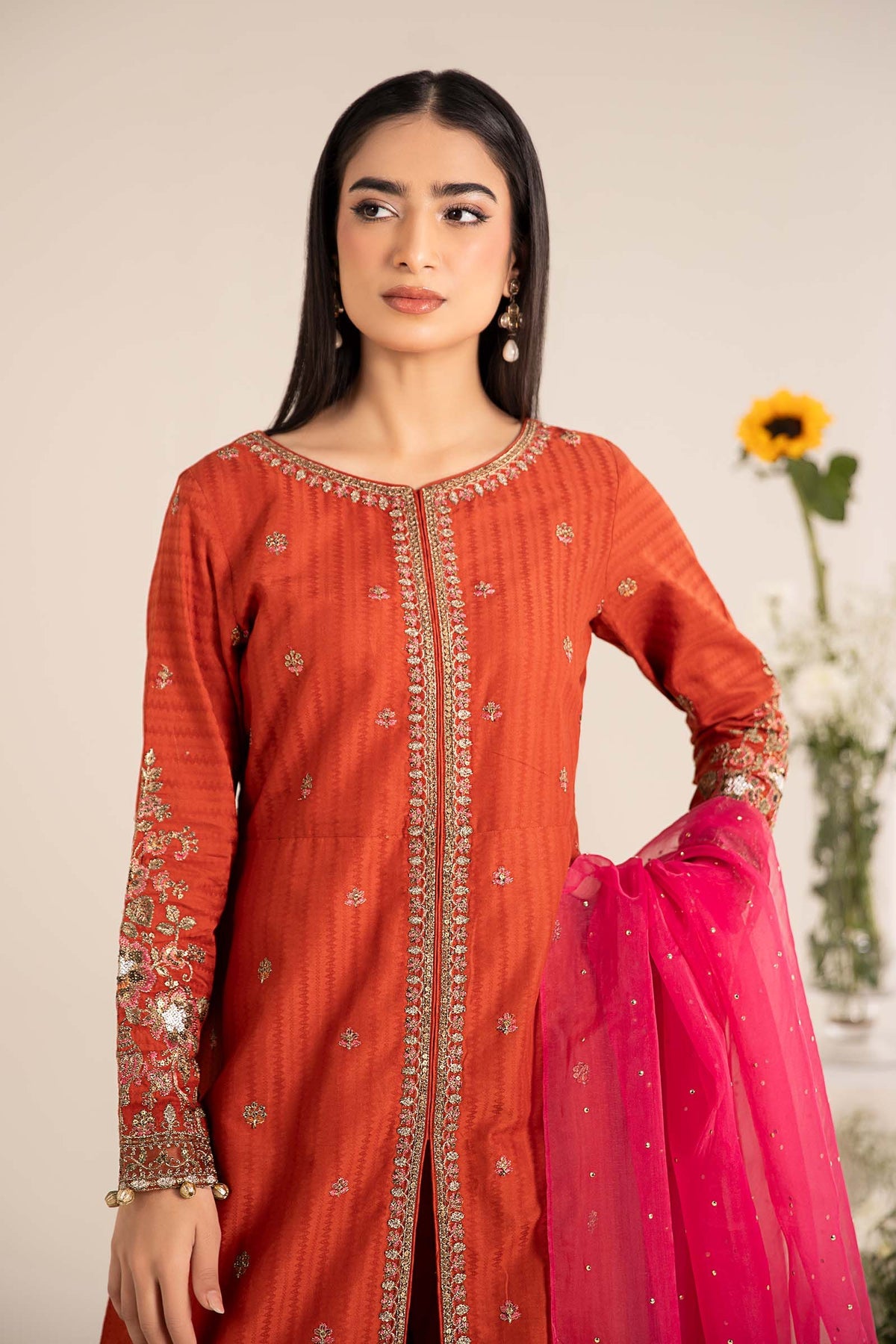 Maria B | Casual Pret 25 | DW-EF25-21 -  Maria B Ladies Clothes - Original Designer Dress - House of Maryam