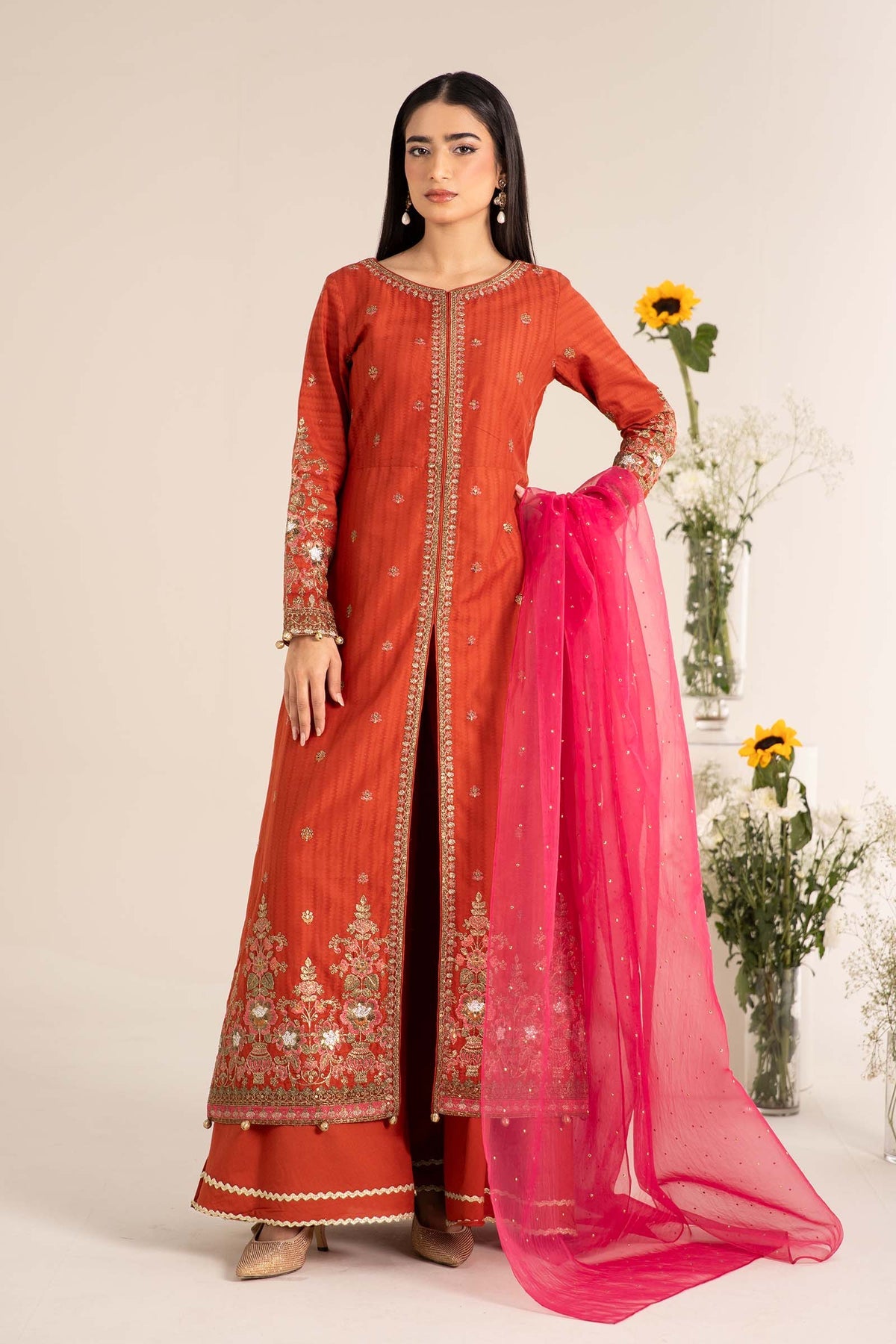 Maria B | Casual Pret 25 | DW-EF25-21 -  Maria B Ladies Clothes - Original Designer Dress - House of Maryam