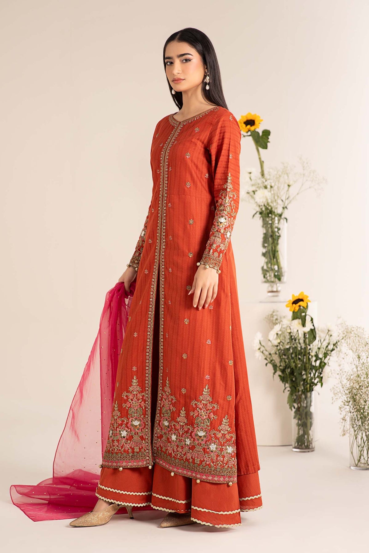Maria B | Casual Pret 25 | DW-EF25-21 -  Maria B Ladies Clothes - Original Designer Dress - House of Maryam