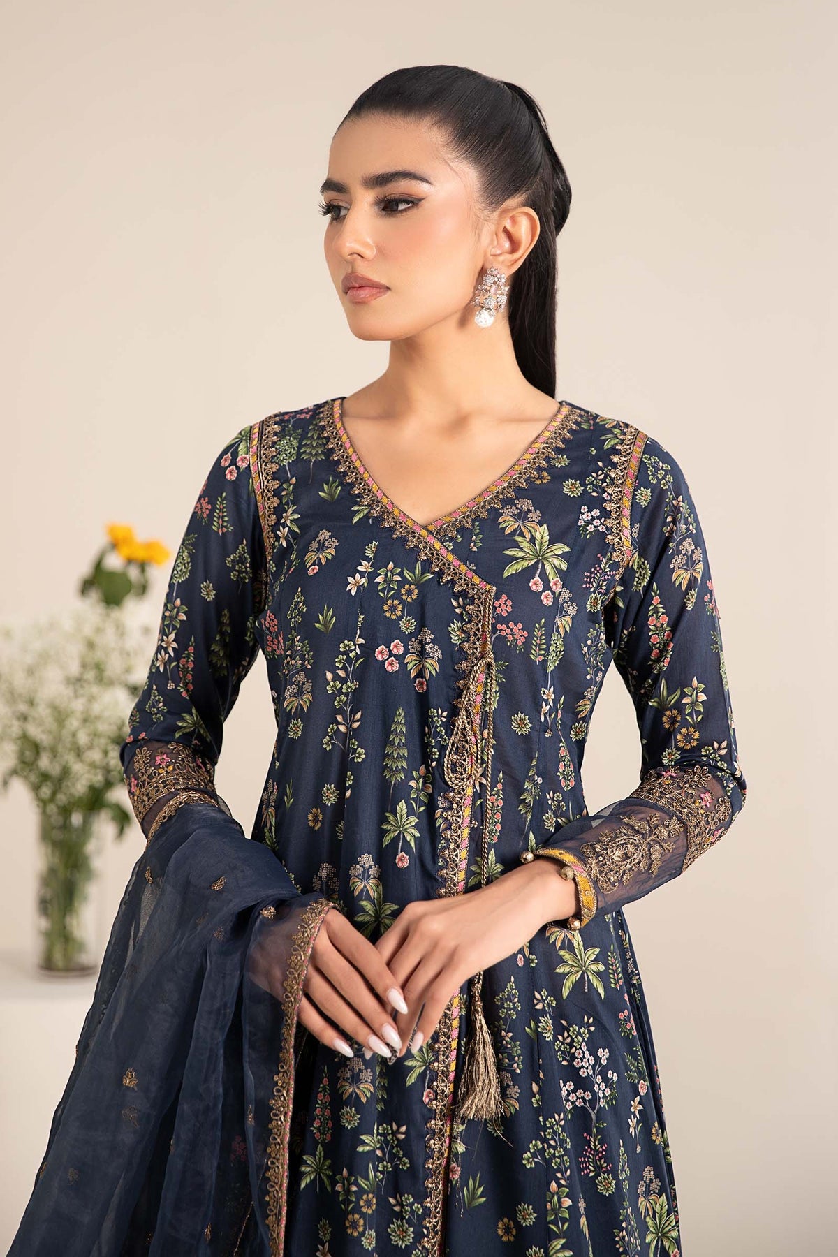 Maria B | Casual Pret 25 | DW-EF25-26 -  Maria B Ladies Clothes - Original Designer Dress - House of Maryam