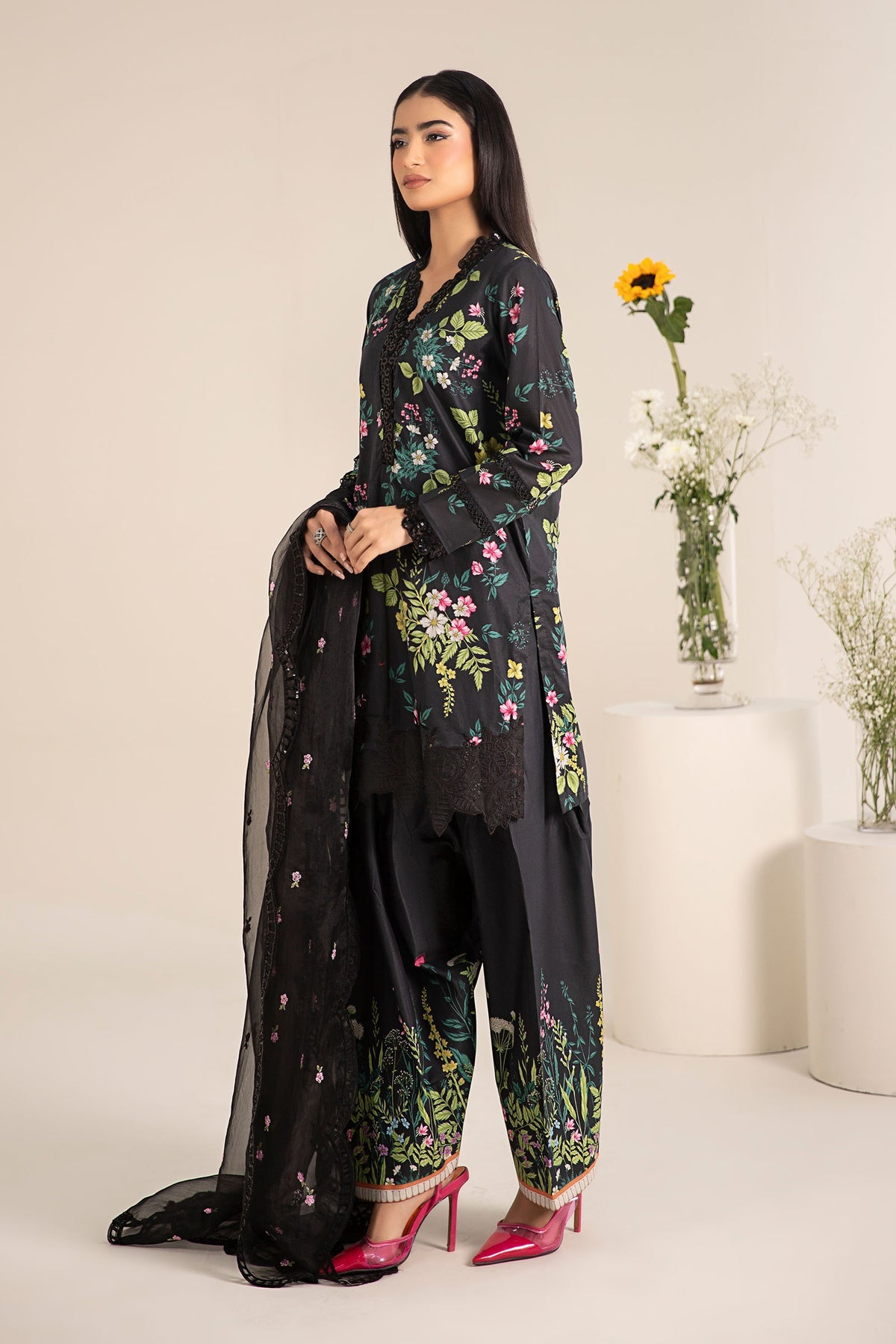 Maria B | Casual Pret 25 | DW-EF25-27 -  Maria B Ladies Clothes - Original Designer Dress - House of Maryam