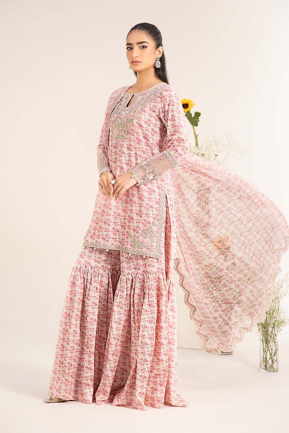 Maria B | Casual Pret 25 | DW-EF25-50 -  Maria B Ladies Clothes - Original Designer Dress - House of Maryam