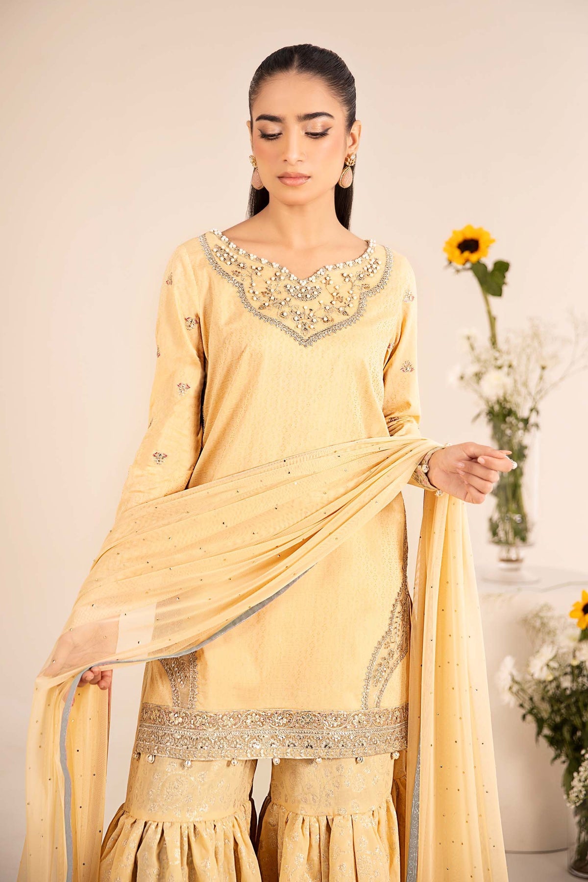 Maria B | Casual Pret 25 | DW-EF25-61 -  Maria B Ladies Clothes - Original Designer Dress - House of Maryam
