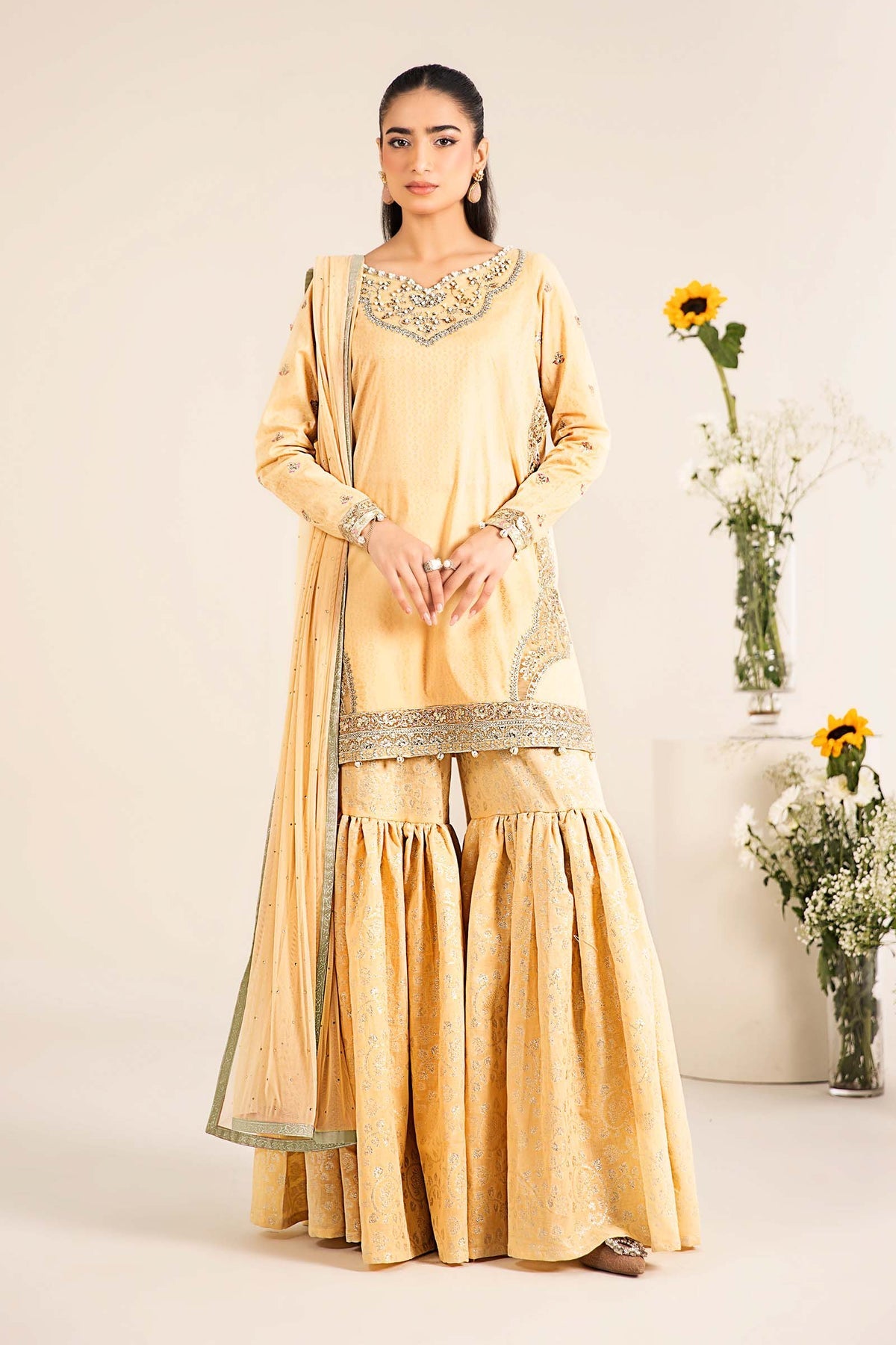 Maria B | Casual Pret 25 | DW-EF25-61 -  Maria B Ladies Clothes - Original Designer Dress - House of Maryam